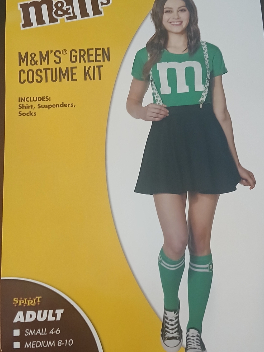 M&M's Green Costume Shirt & Accessories